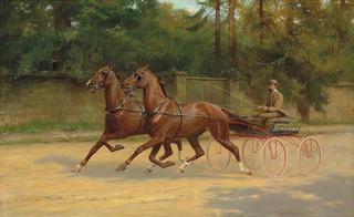 Walter Winans Driving a Carriage