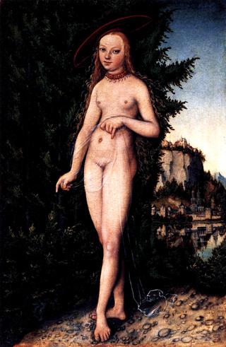 Venus Standing in a Landscape