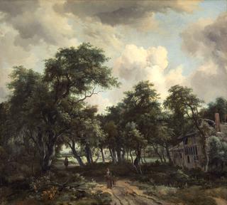Hut Among Trees