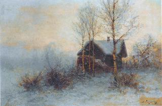 Winter Landscape with House