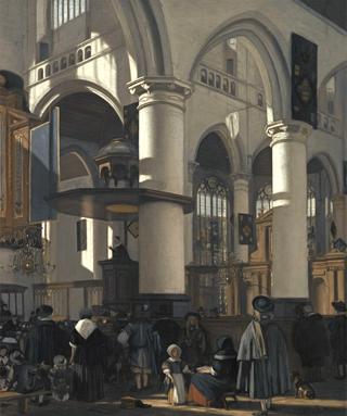 Interior of the Oude Kerk, Delft