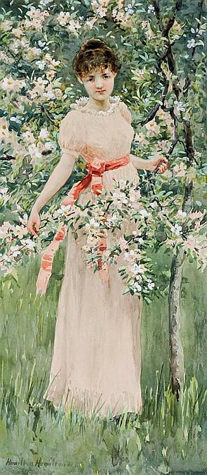 Girl with Flowers