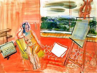 Model in the Studio in Provence