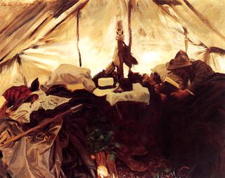 Inside a Tent in the Canadian Rockies