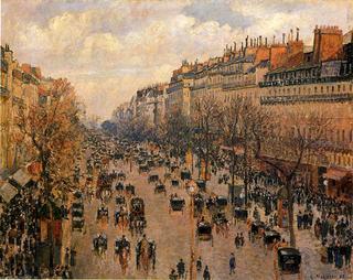 Boulevard Monmartre in Paris: Afternoon, Sunlight
