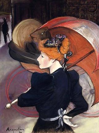 Woman with Umbrella