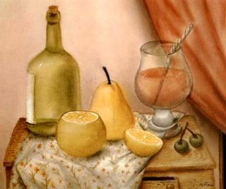 Still Life with Bottle and Glass