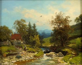 Landscape with Watermill