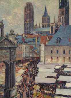 Market Place in Rouen