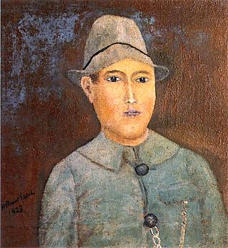 一个戴着表链的小男孩的画像