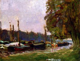 Barges in Dock
