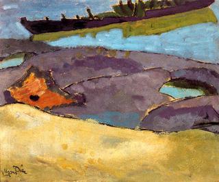 Boats in the Bidasoa