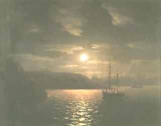 A Lunar night on the Black sea
