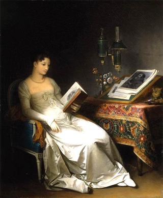 Lady Reading in an Interior