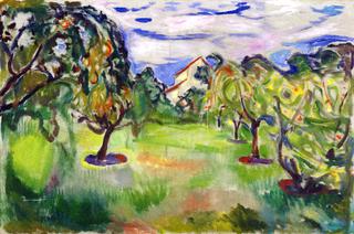 Garden with Apple Trees
