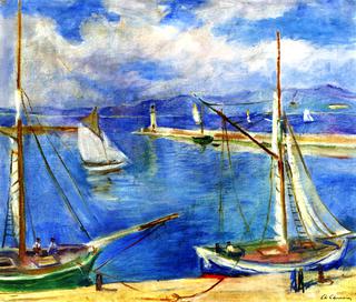 White Sails in the Port of Saint-Tropez