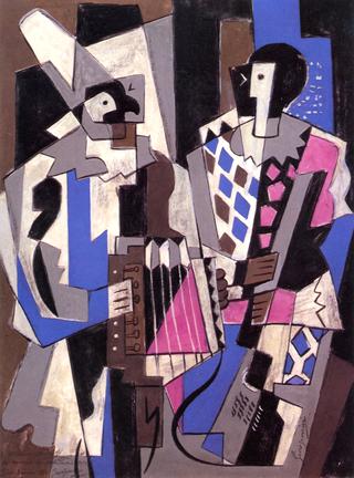 Harlequin Musicians