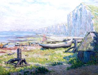 Boats on the Shore beneath the Ciff