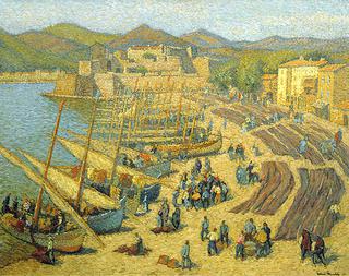 Fishing boats in Collioure
