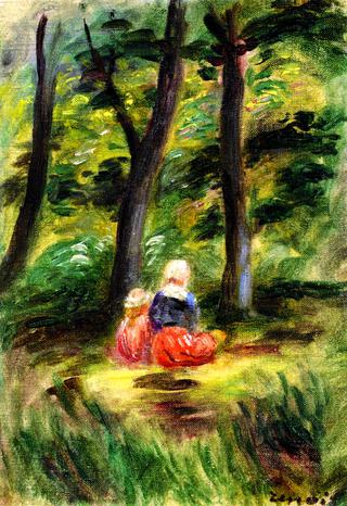 Woman and Child in a Landscape