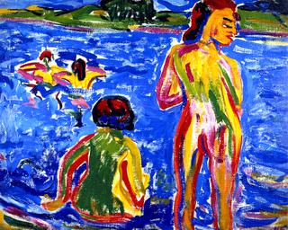 Bathers in a Pond