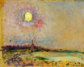 Landscape with Full Moon