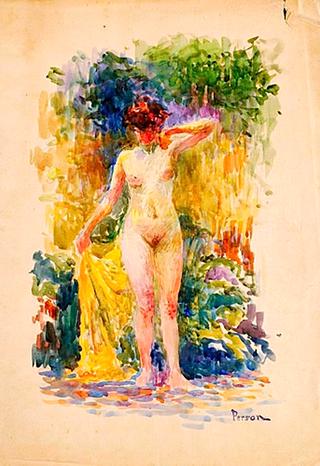 Model in Garden