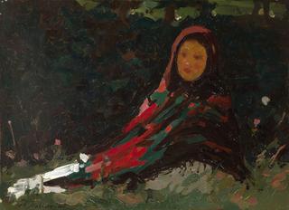 Girl in a Bright Headscarf