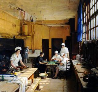 Kitchen Scene in the Beverley Arms
