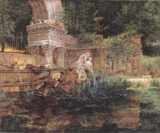 The Roman Ruins in Schoenbrunn
