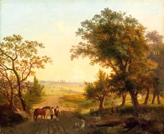 Forest Road with Windmills (Waldweg mit Windmühlen)