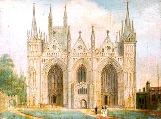 Peterborough Cathedral from the West, Cambridgeshire