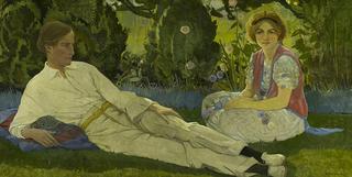 Eric Robertson, 1887 - 1941. Artist. With Mary Newbery, 1890 - 1985