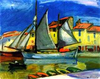 Sail Boat in Port Cassis