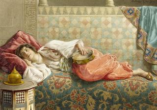 An Oriental Beauty at Rest
