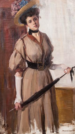 Woman with Umbrella