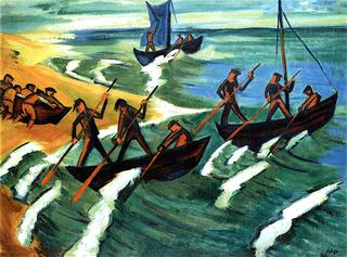 Departing Boats, Nidden