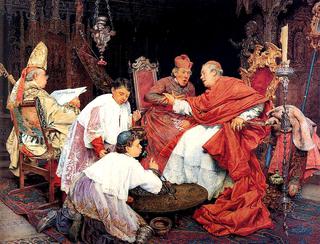 Cardinals In An Interior
