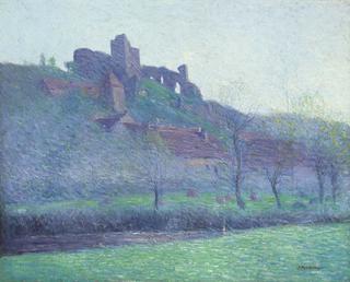 Castle Ruins with Barn