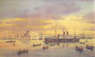 Knight of Malta in Grand Harbor, Valetta