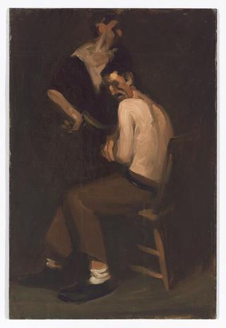 Seated Man with Standing Figure