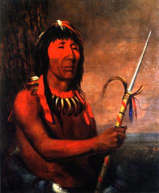 Winnebago with Bear-Claw Necklace and Spear
