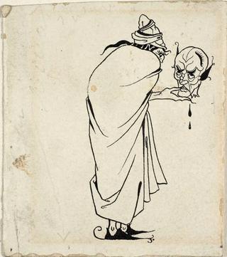 Man with Skull