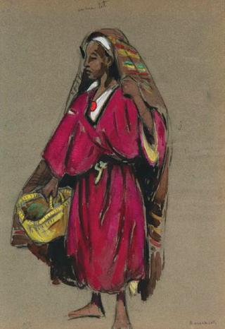 Moroccan Woman with a basket (Marocaine au panier)