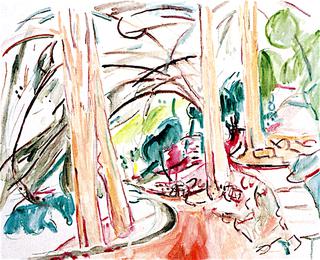 Path with Trees near Lacco Ameno (sketch)
