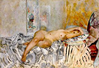 Reclining Nude on a Spanish Cushion