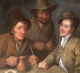 Three Men Conversing