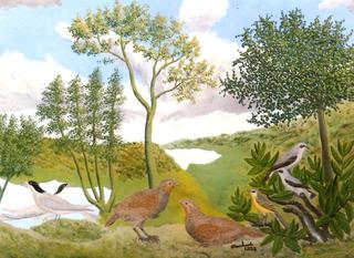 Landscape with Birds