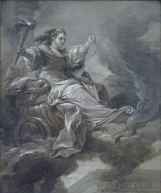 Medea on her Chariot