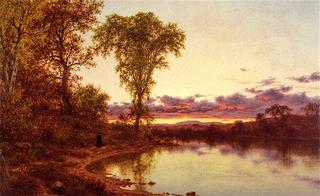 Twilight, a Stroll by the Shore